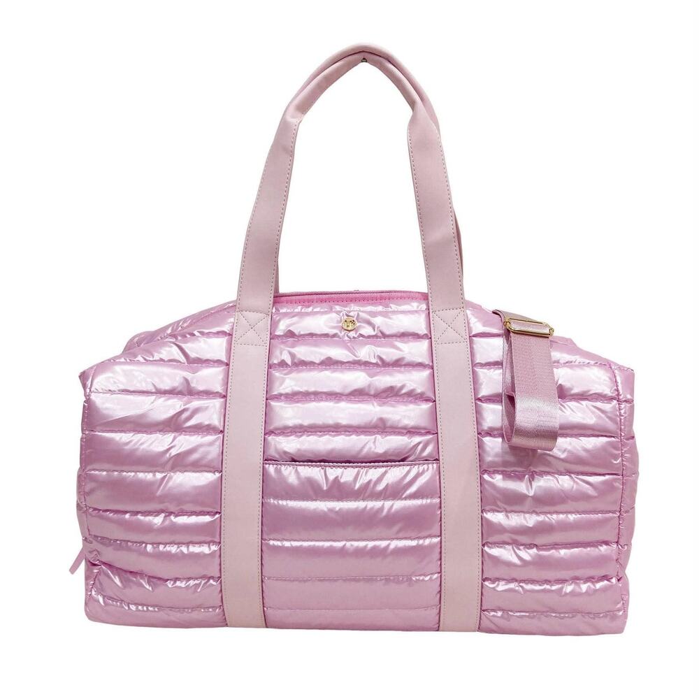 Puffer Weekender Duffle Bag – Ballet Pink